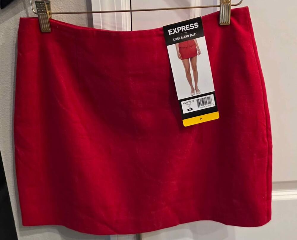 NWT Express Linen Blend Skirt - Size M